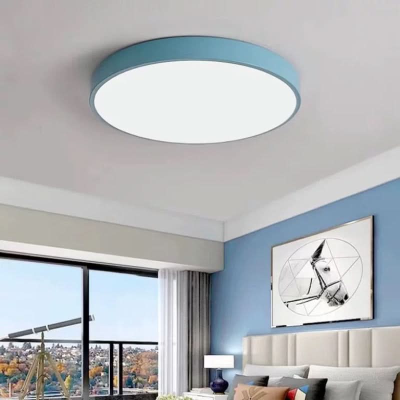 Runde LED-Deckenleuchte in Blau – Aveloro
