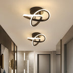 Aveloro Formex LED-Deckenleuchte Schwarz Kleeblatt umschaltbar