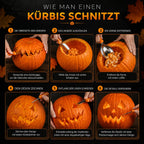 Aveloro Halvora Kürbisschnitzset für Halloween-Kürbisse