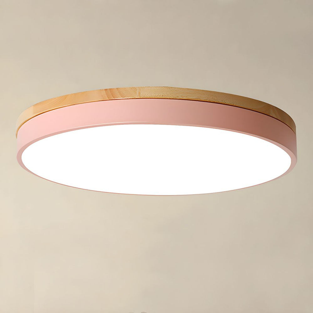 Aveloro Rondera LED-Deckenlampe in Rosa