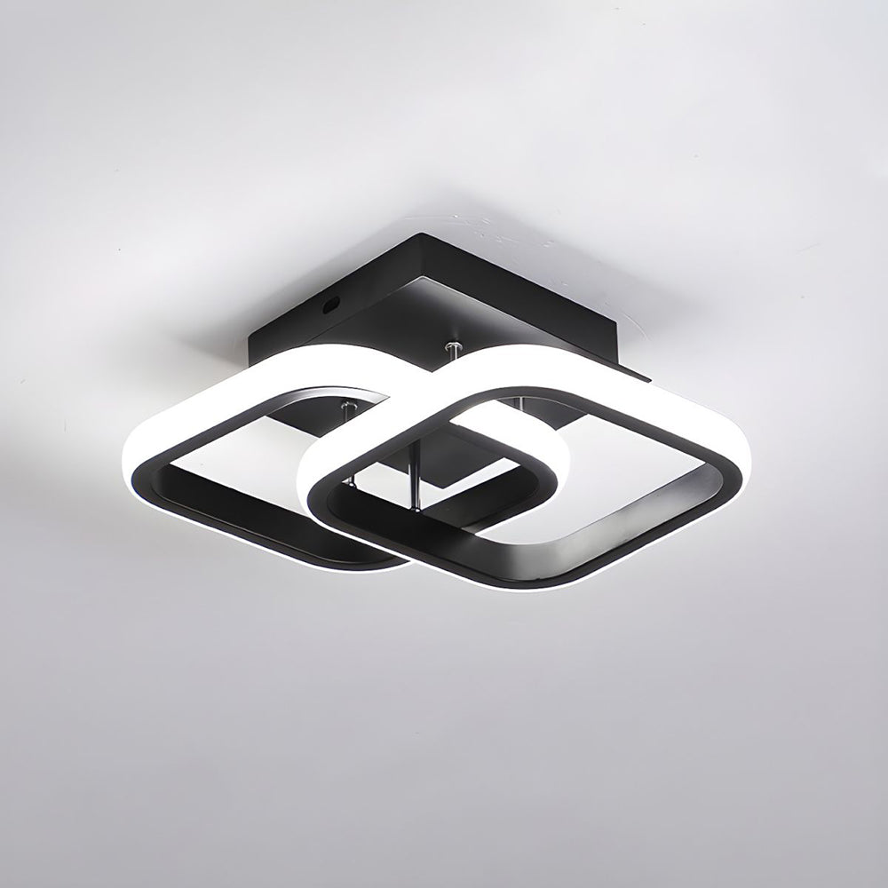 Aveloro Formex LED-Deckenleuchte Schwarz Quadrat Kaltweiß