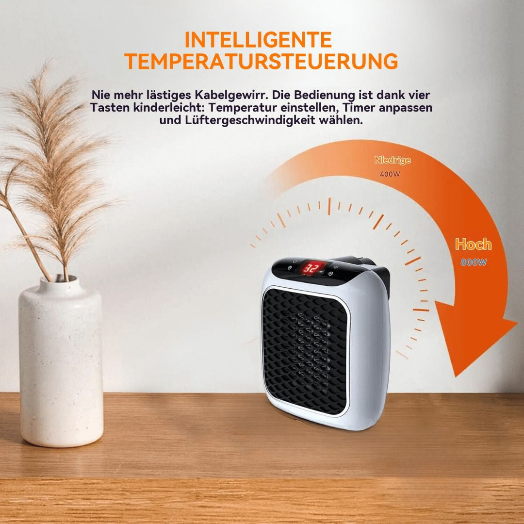 Aveloro Thermex Mini-Heizlüfter Temperatursteuerung 400/800W