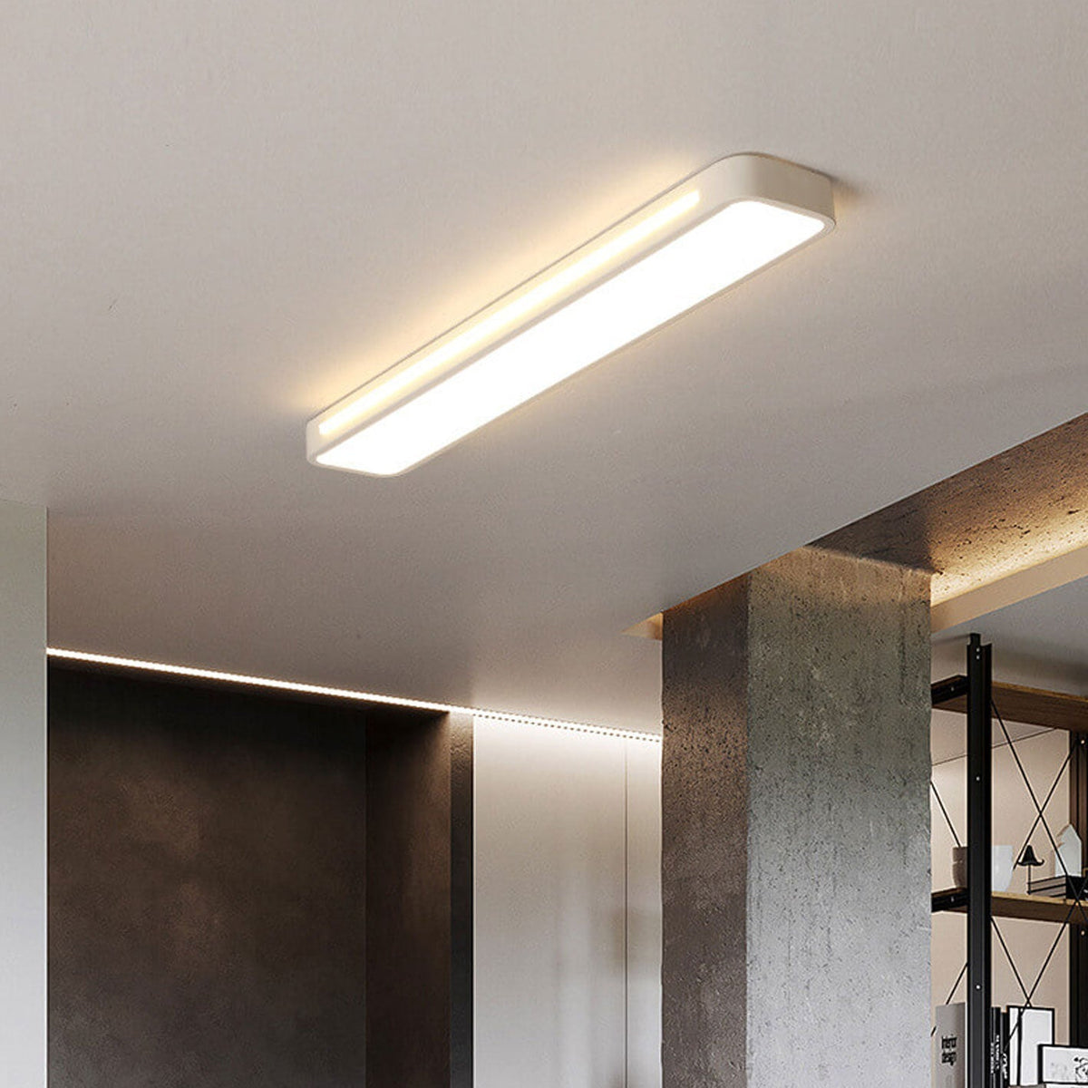 Aveloro Traccia LED-Deckenleuchte in Weiß mit Kaltweiß-Licht