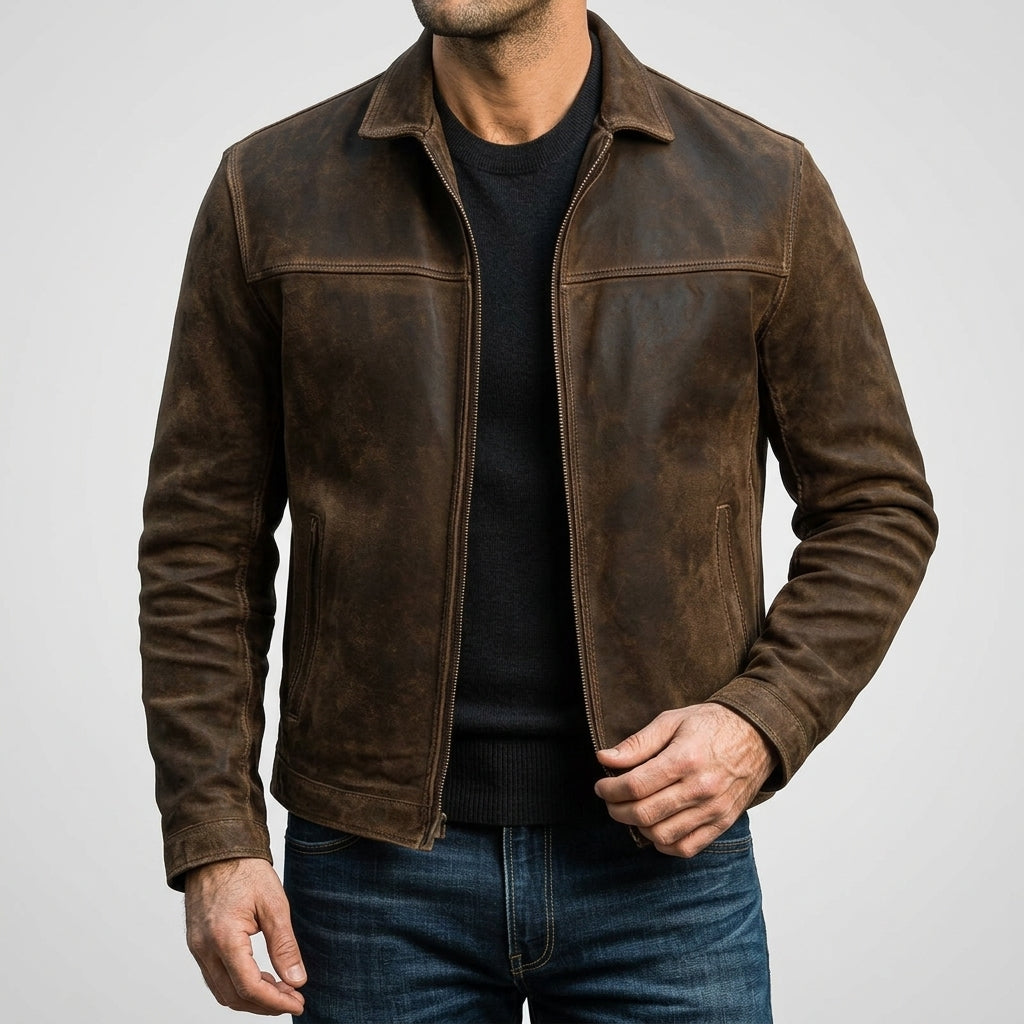 Aveloro Vissuto Lederjacke