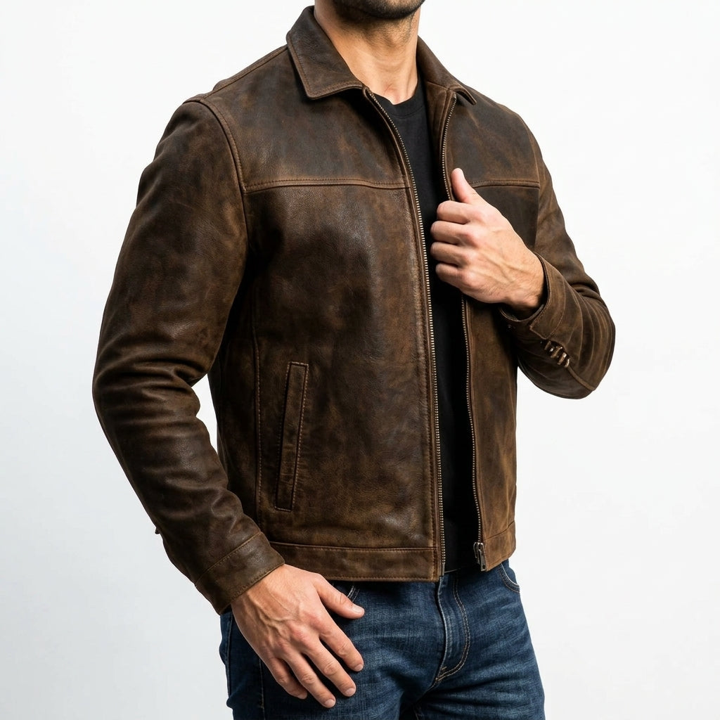 Aveloro Vissuto Lederjacke