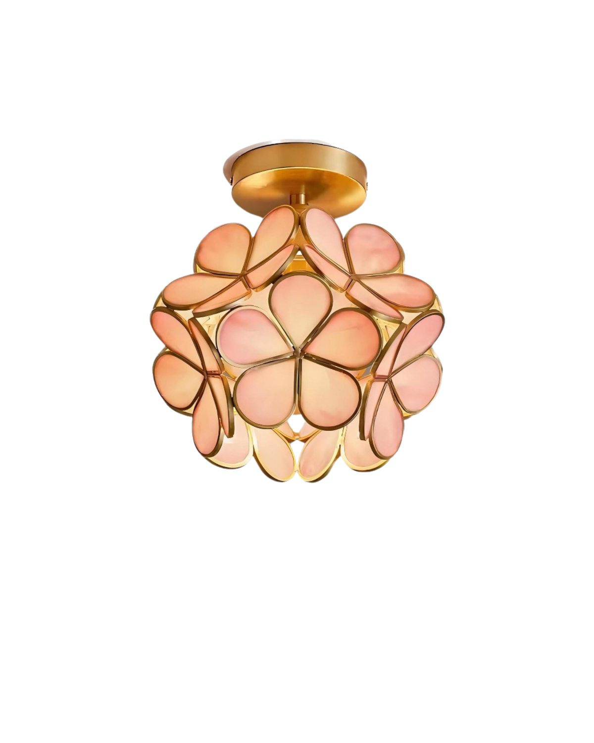 Aveloro Corolla Deckenlampe Blumendesign in Rosa