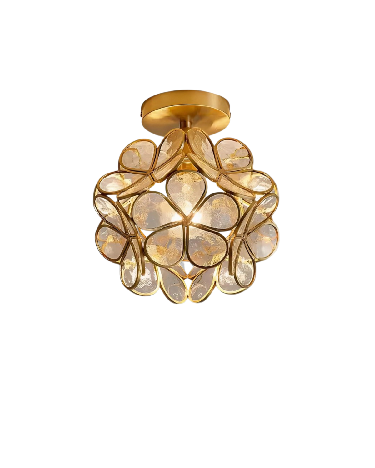 Aveloro Corolla Deckenlampe Blumendesign in Transparent