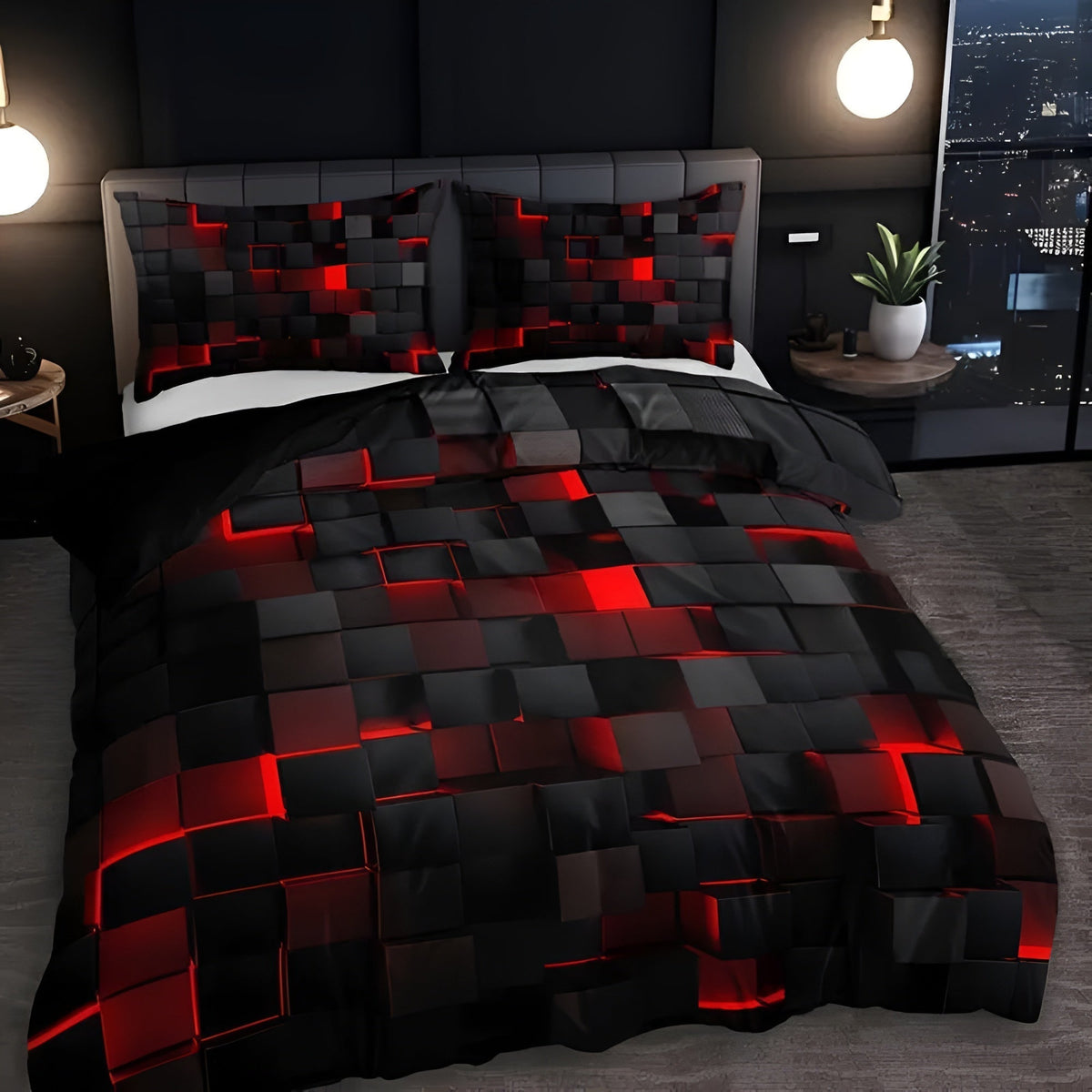 Aveloro Gridora Bettwäsche-Set im Gaming-Schlafzimmer