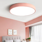 Runde LED-Deckenleuchte in Rosa – Aveloro