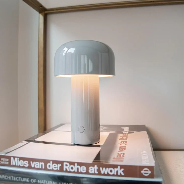 Aveloro Mycella LED-Pilz-Tischlampe in Weiß