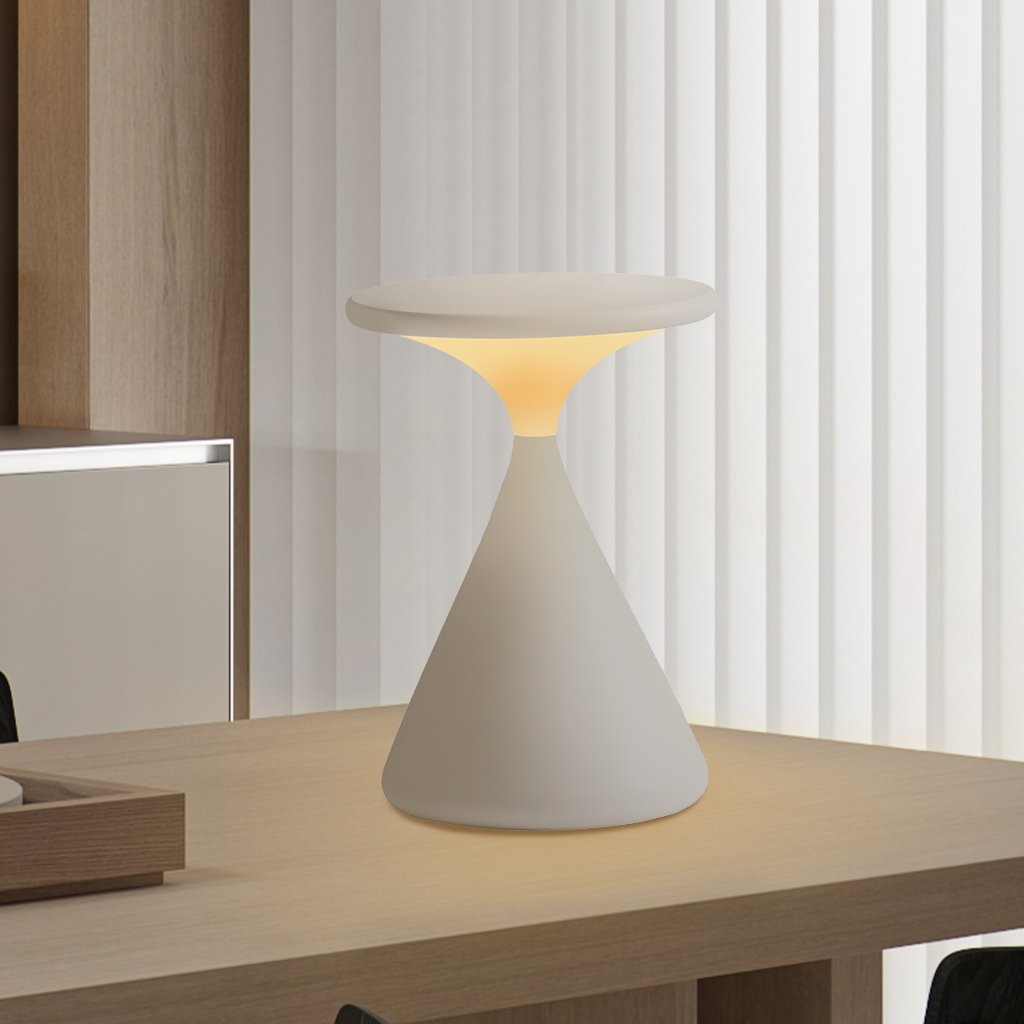 Aveloro Clessia kabellose LED-Tischlampe in Cremefarben
