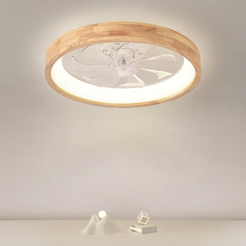 Aveloro Ventora Deckenventilator, massive Flügel, im Schlafzimmer