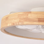 Aveloro Ventora Deckenventilator Nahaufnahme des Holzrings