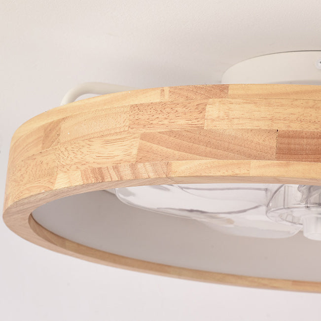 Aveloro Ventora Deckenventilator Nahaufnahme des Holzrings