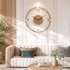 Norell – Skandinavische Wanduhr aus Holz & Acryl