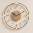 Norell – Skandinavische Wanduhr aus Holz & Acryl