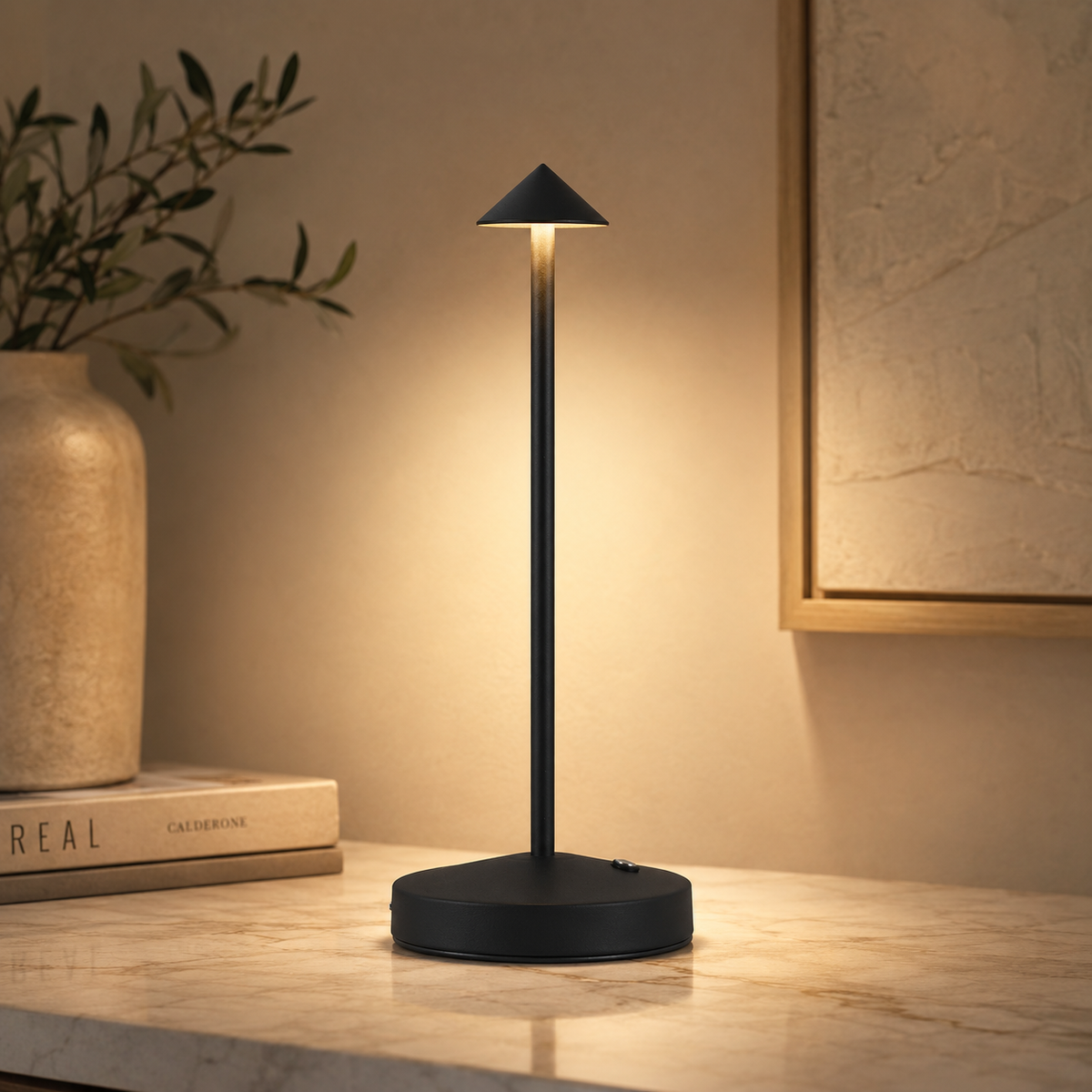 Luniva – Kabellose LED-Tischleuchte mit 3 Lichtfarben