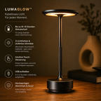 LumaGlow – Kabellose LED-Tischleuchte