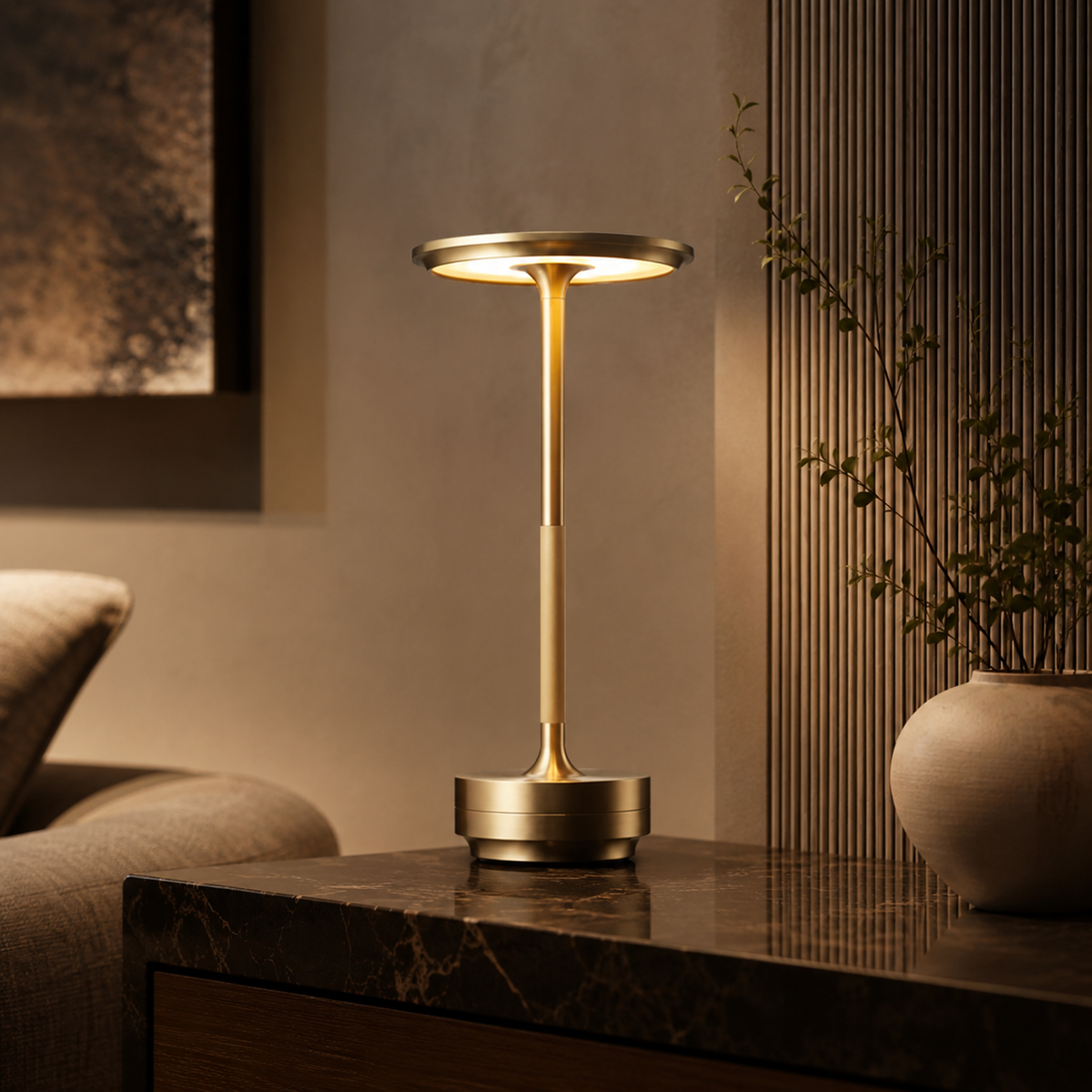 LumaGlow – Kabellose LED-Tischleuchte