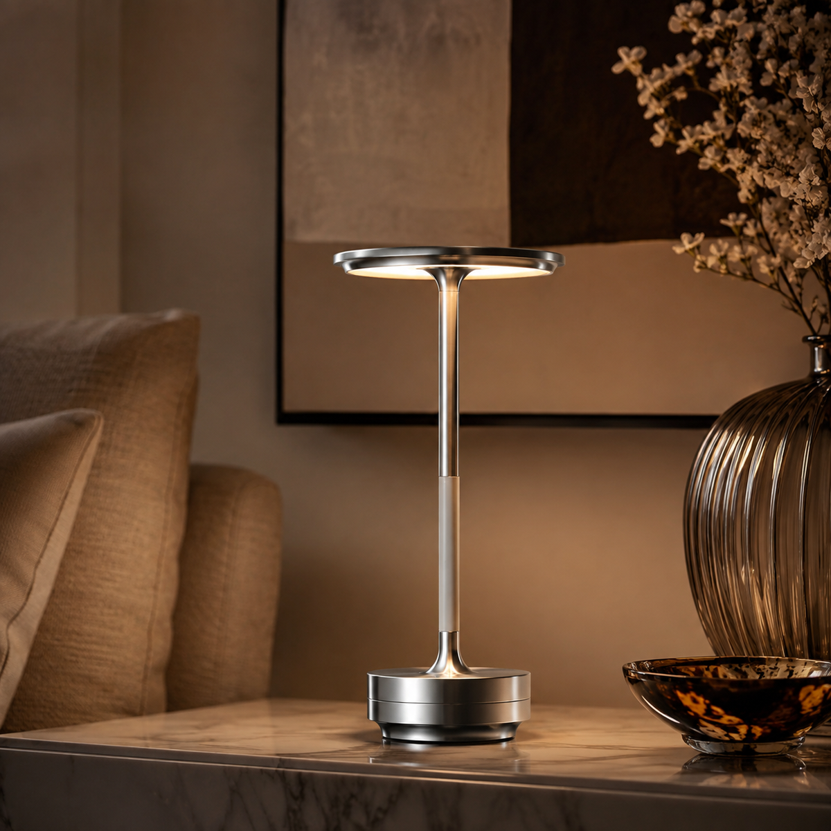 LumaGlow – Kabellose LED-Tischleuchte
