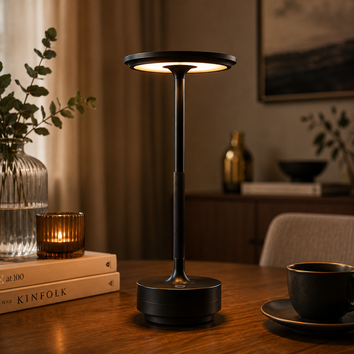 LumaGlow – Kabellose LED-Tischleuchte