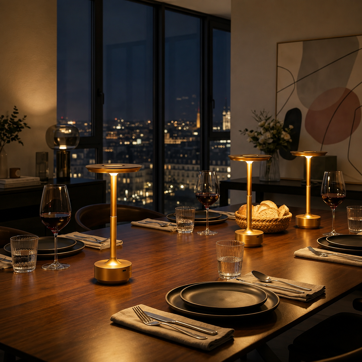 LumaGlow – Kabellose LED-Tischleuchte