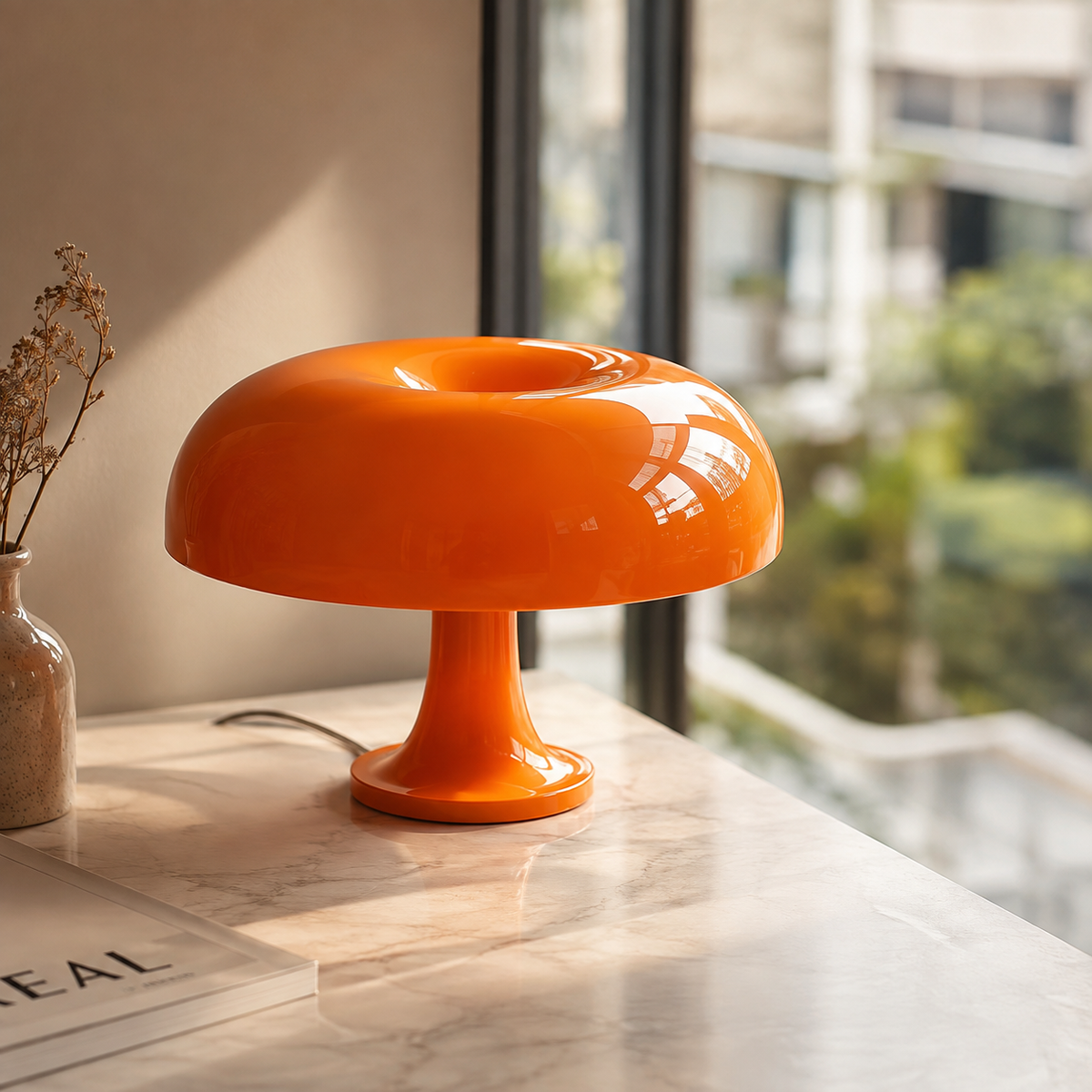 LED Pilzlampe Luméa™ | Moderne Tischlampe & Nachttischlampe