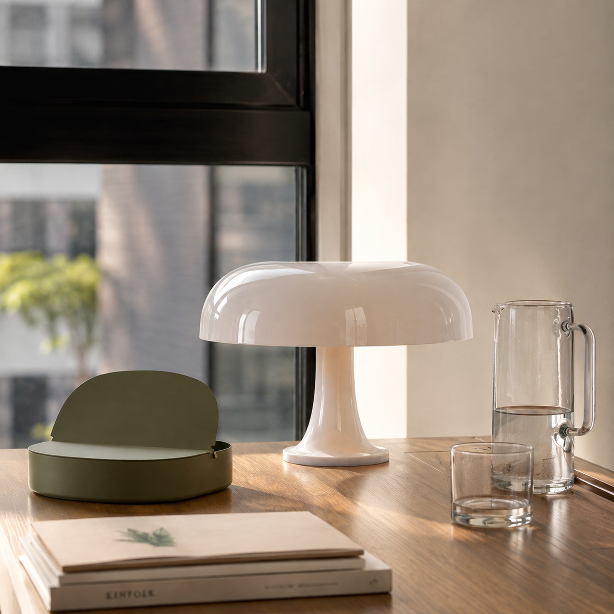 LED Pilzlampe Luméa™ | Moderne Tischlampe & Nachttischlampe