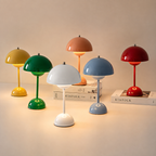 Kabellose LED Pilzlampe mit Akku – Tragbare Tischlampe mit Touch