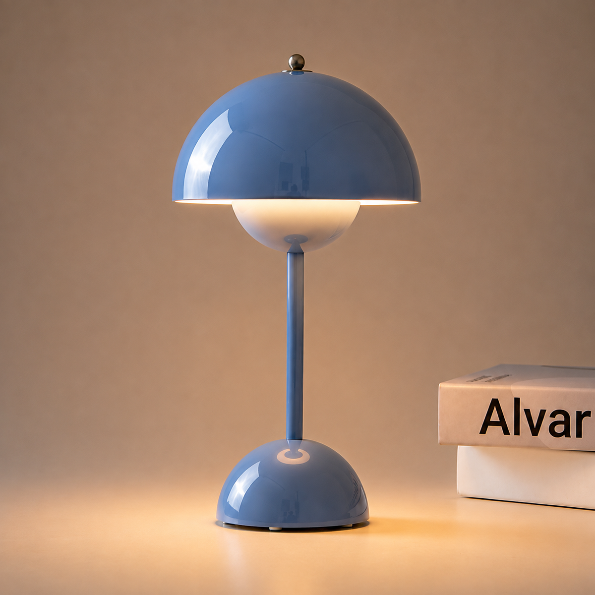 Kabellose LED Pilzlampe mit Akku – Tragbare Tischlampe mit Touch