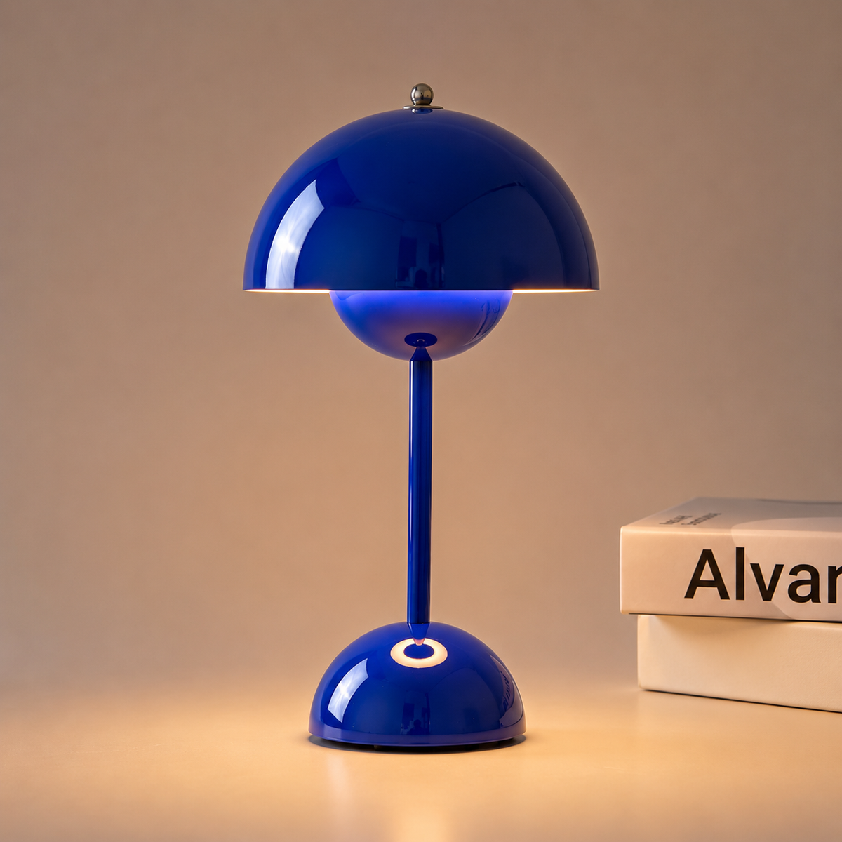 Kabellose LED Pilzlampe mit Akku – Tragbare Tischlampe mit Touch