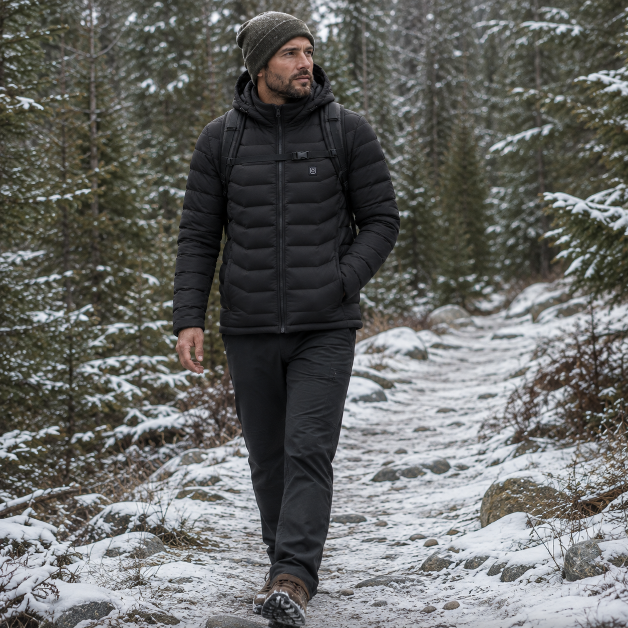 Aveloro HeatCore beheizbare Winterjacke mit abnehmbarer Kapuze