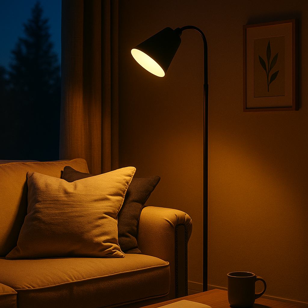 Aveloro Nordvik Stehlampe Anwendungsbild Wohnzimmer