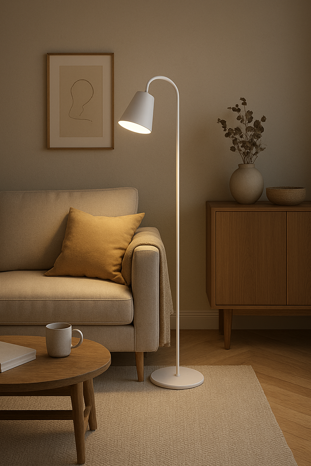 Aveloro Nordvik Stehlampe Anwendungsbild Leseecke