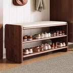 Aveloro Vestibola Schuhbank in Nussbaum, 80 cm
