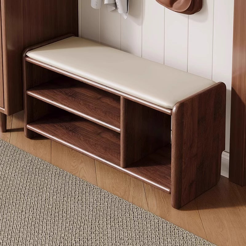 Aveloro Vestibola Schuhbank in Nussbaum, 100 cm