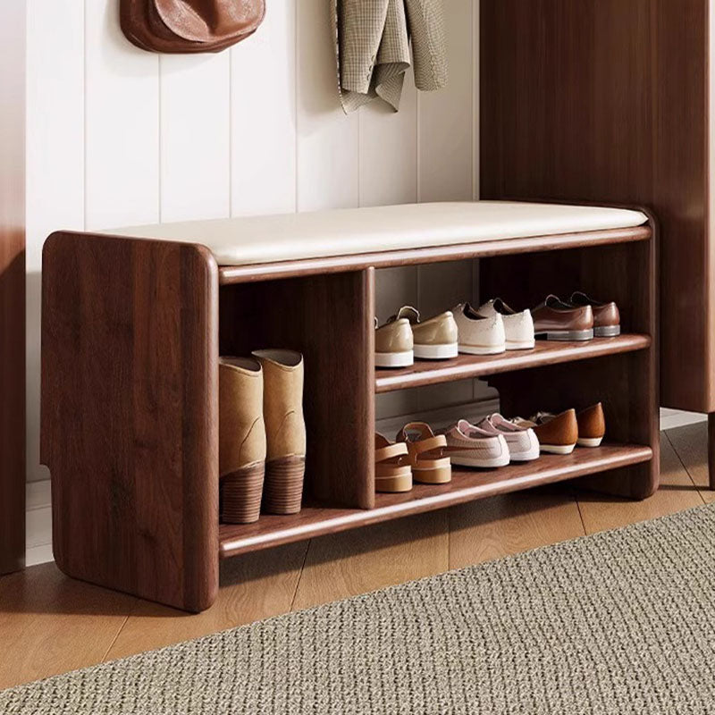 Aveloro Vestibola Schuhbank in Nussbaum, 120 cm