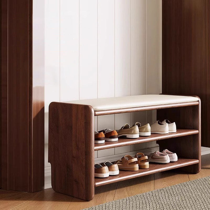 Aveloro Vestibola Schuhbank in Nussbaum, 60 cm