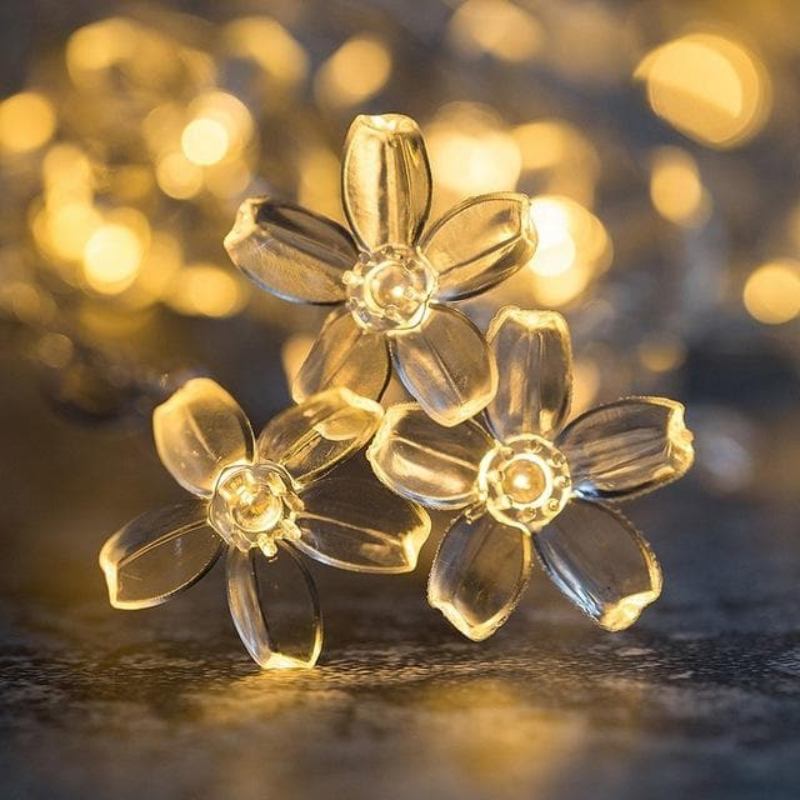 Aveloro Glimmera LED-Lichterkette Blume warmweiß