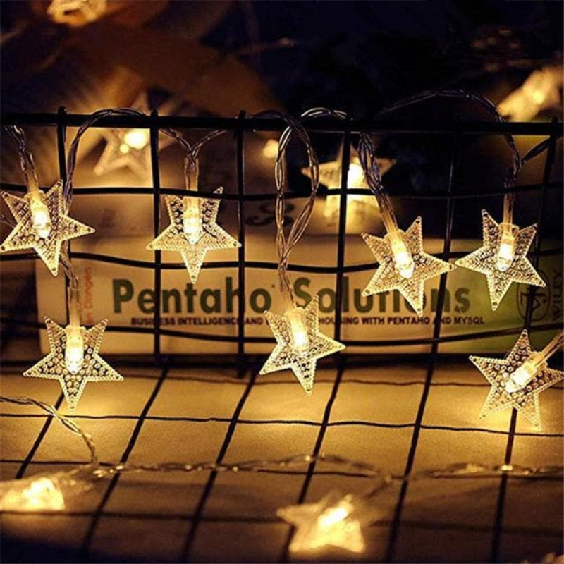 Aveloro Glimmera LED-Lichterkette Stern warmweiß