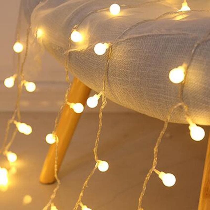 Aveloro Glimmera LED-Lichterkette Kugel warmweiß