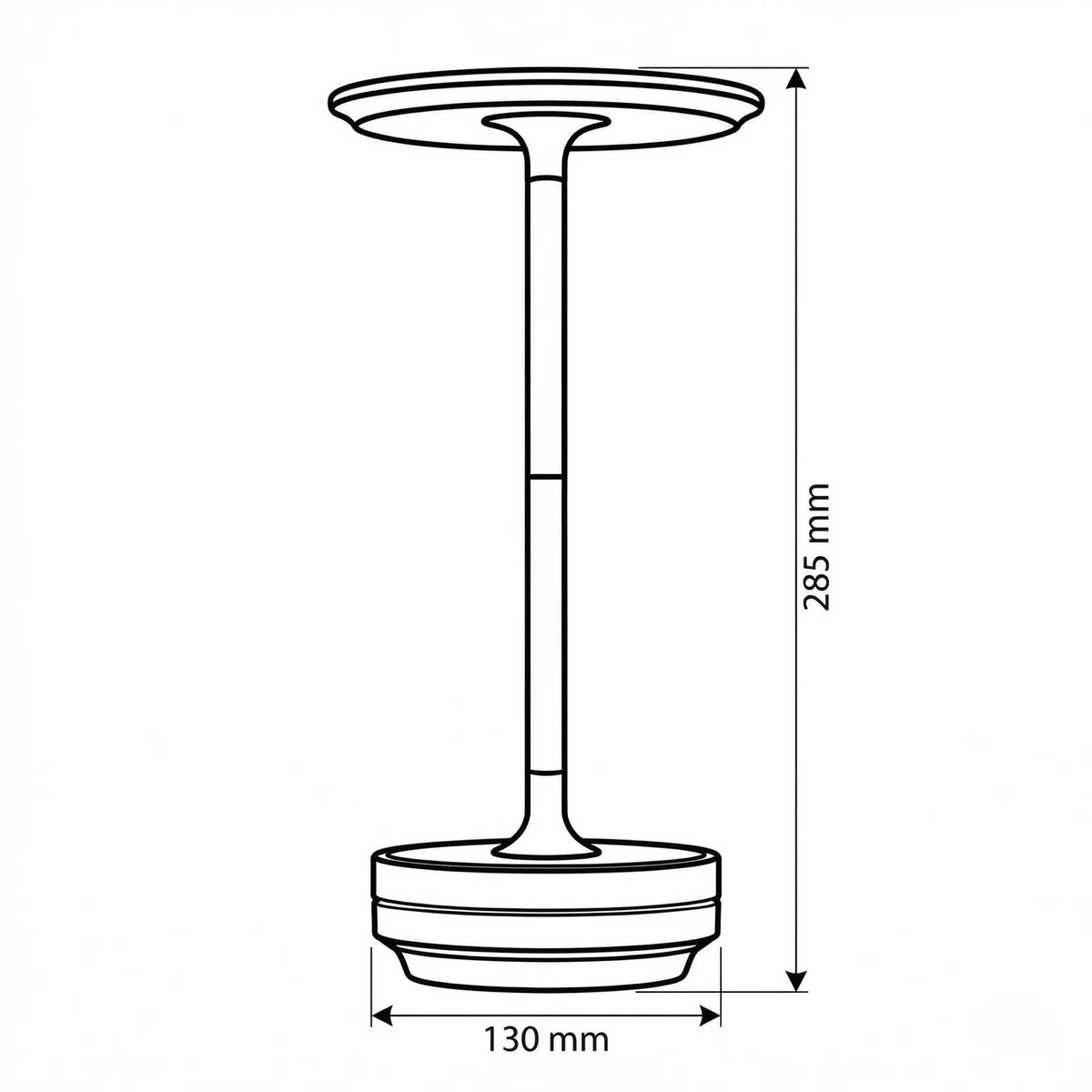 LumaGlow – Kabellose LED-Tischleuchte