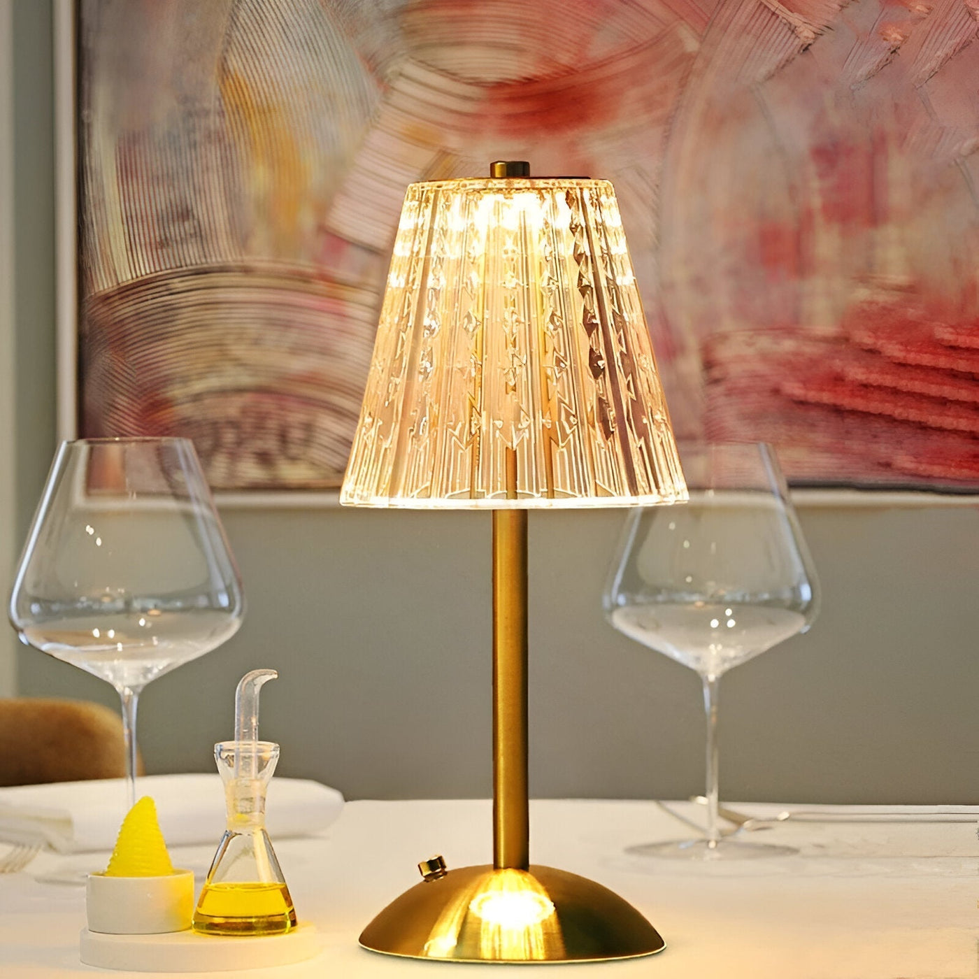 Aveloro Facetta kabellose Tischlampe Nahaufnahme