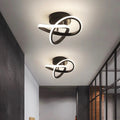 Aveloro Formex LED-Deckenleuchte Schwarz Kleeblatt Kaltweiß