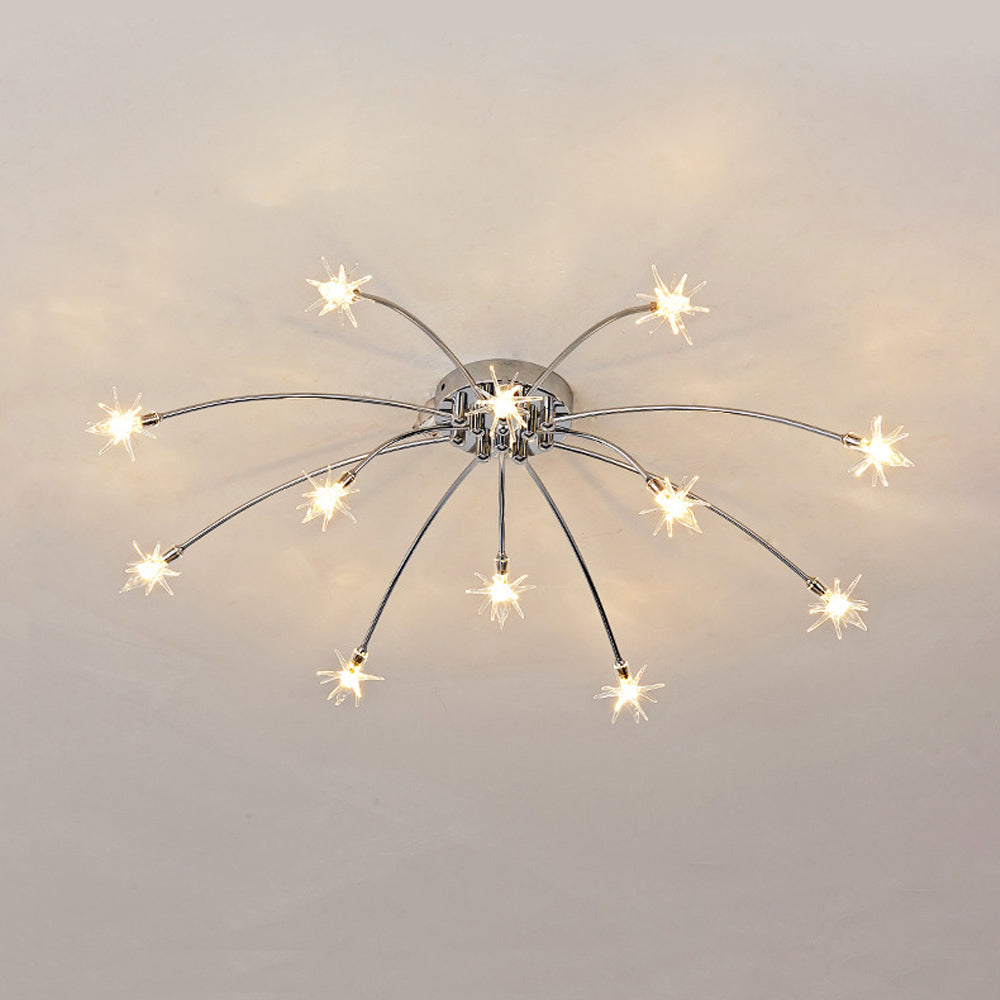 Aveloro Mattera | Deckenleuchte Metall Glas Semi-Flush