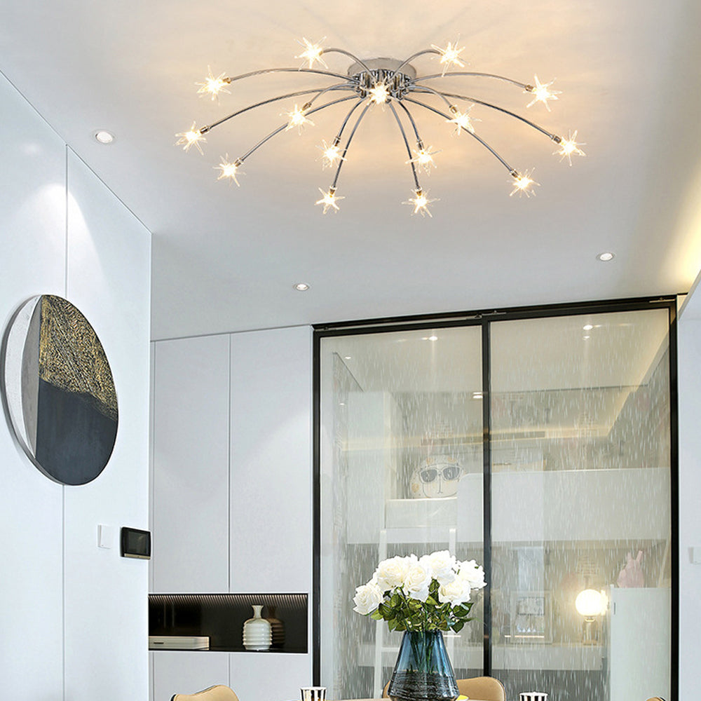 Aveloro Mattera | Deckenleuchte Metall Glas Semi-Flush