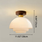 Aveloro Cuprana Deckenlampe Detailansicht Glasschirm