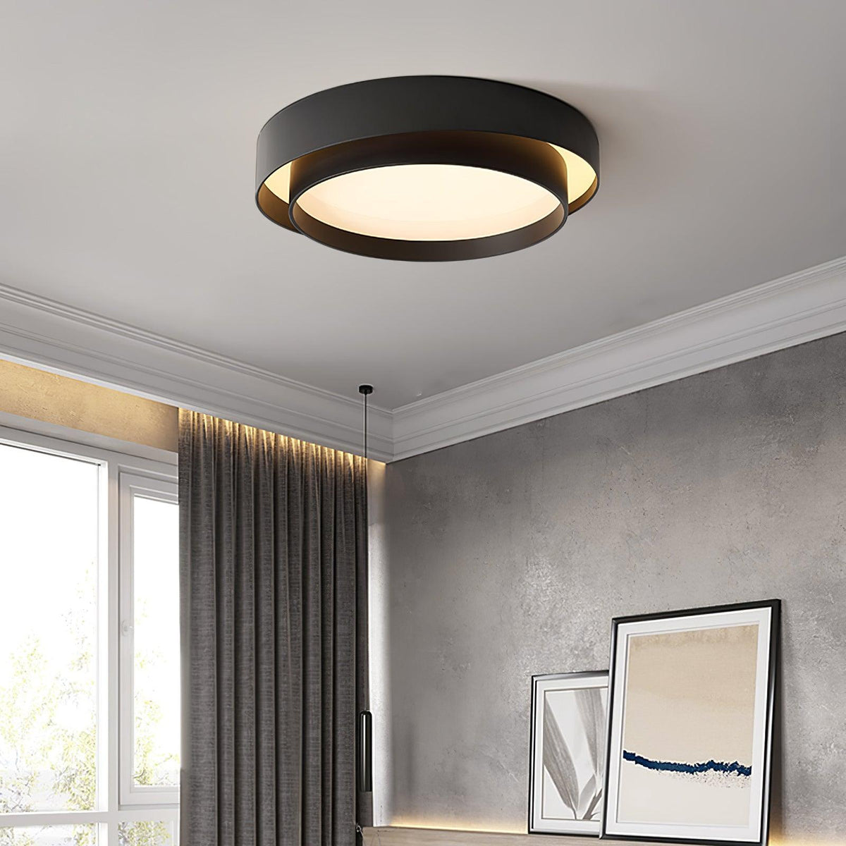 Aveloro Decoro LED-Deckenleuchte in Schwarz