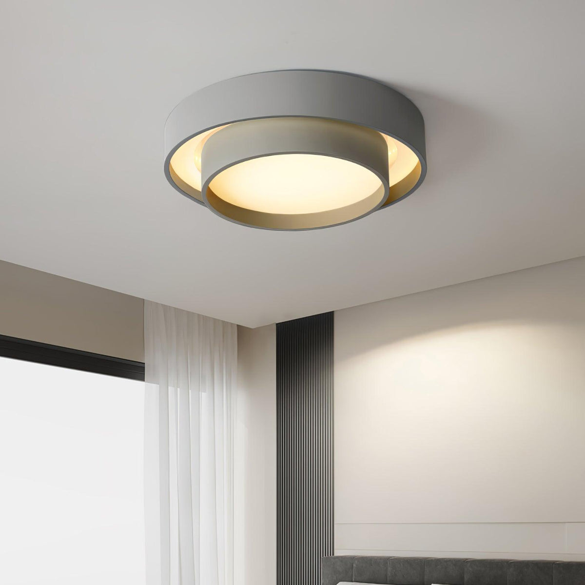 Aveloro Decoro LED-Deckenleuchte in Grau