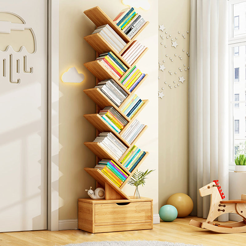 Aveloro Ramella Baum-Bücherregal in Holzoptik, 10 Ebenen